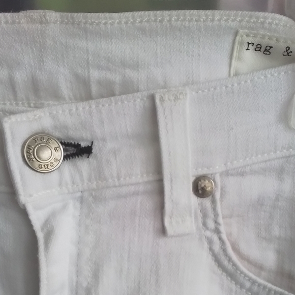 Rag & Bone The DRE Boyfriend Skinny White Jeans NWT - Picture 8 of 14